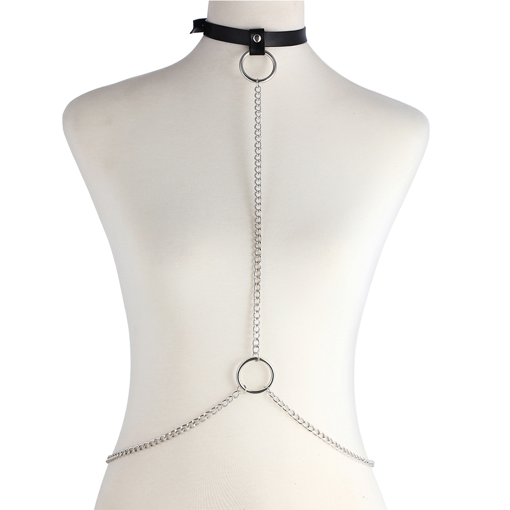 Women'S Fashion Jewellery - Rantai Tubuh Seksi Model Harness Goth