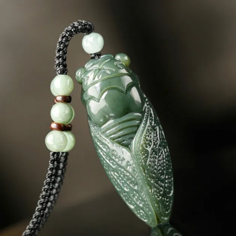 Women'S Fashion Jewellery - Alami Hetian Giok Cicada Liontin Kalung