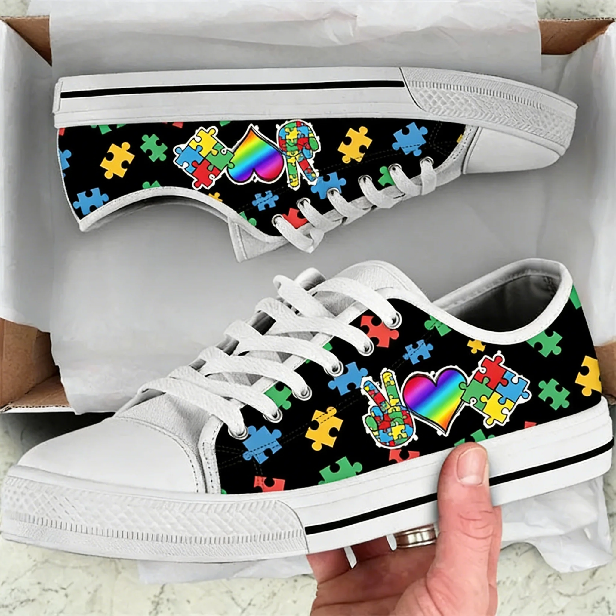 Women'S Fashion Tennis Shoes - Sepatu Kanvas Low Top Fashion untuk