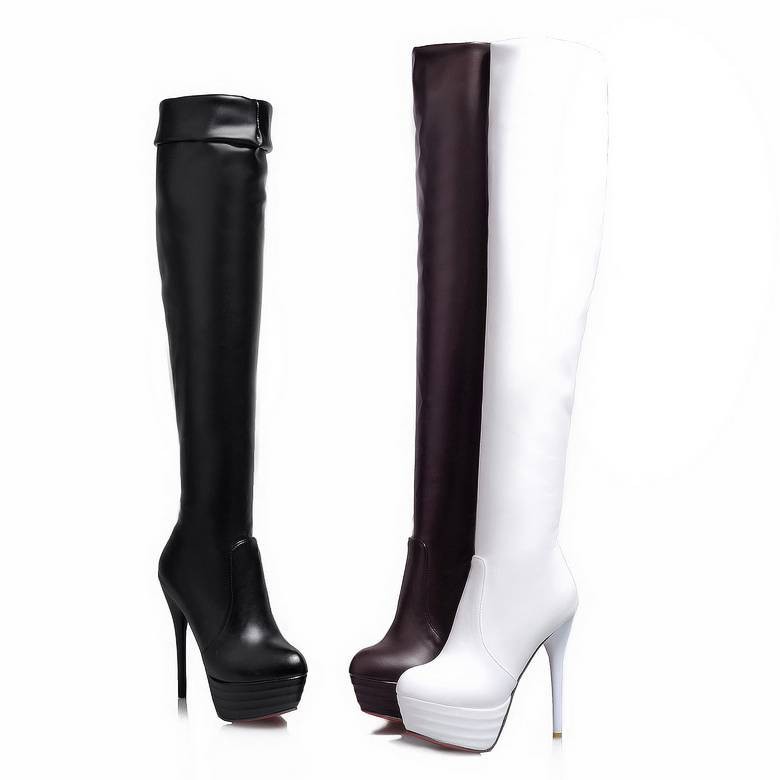 Sale Fashion Women - SIMLOVEYO Sepatu Bot Lutut Sepatu Hak