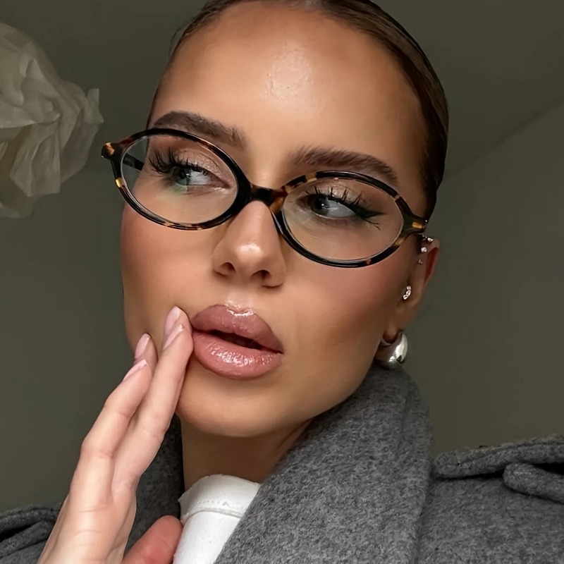 Women'S Fashion Reading Glasses - Kacamata Hitam Oval Antik Wanita Kacamata