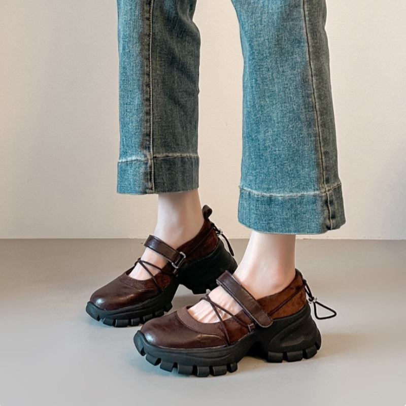 Women'S Fashion Loafers - Sepatu Mary Jane Balet Retro Baru