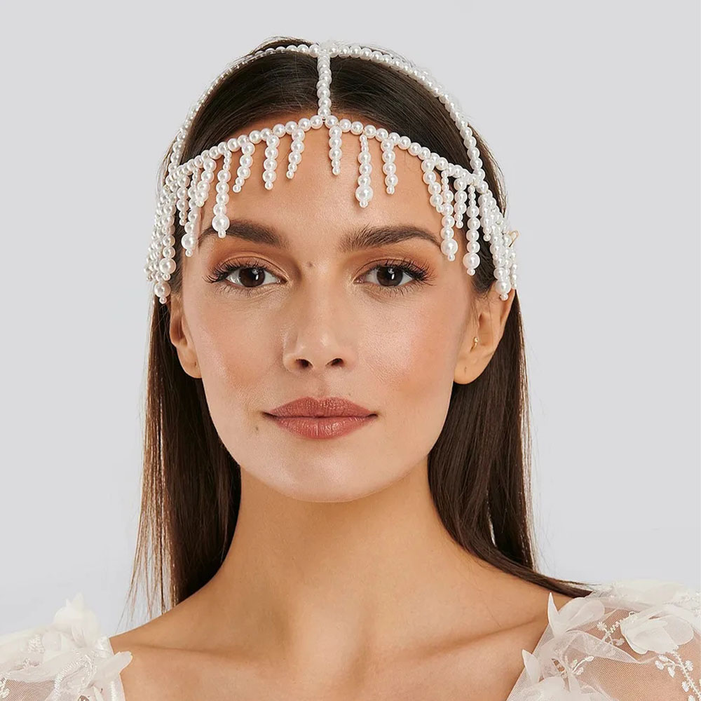 Women'S Fashion Roaring 20S - Stonefans hiasan rambut mutiara, hiasan kepala
