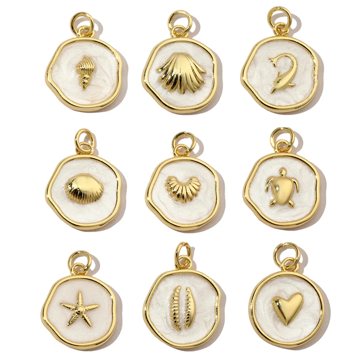 Women Fashion Nz - 3pcs/Lot Liontin Kalung Fashion Enamel Tembaga