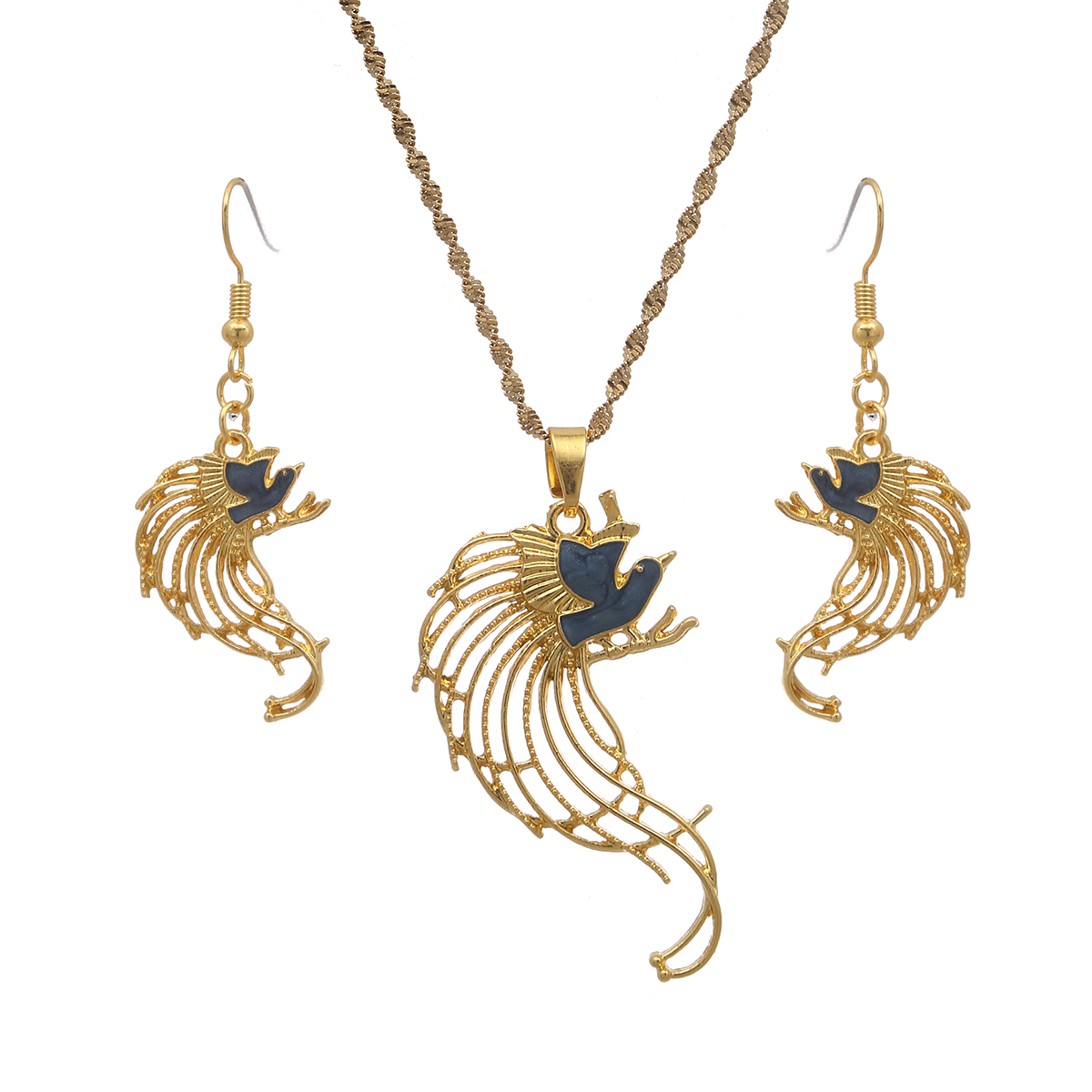 Women Fashion Png - Set Anting Kalung Burung untuk Wanita