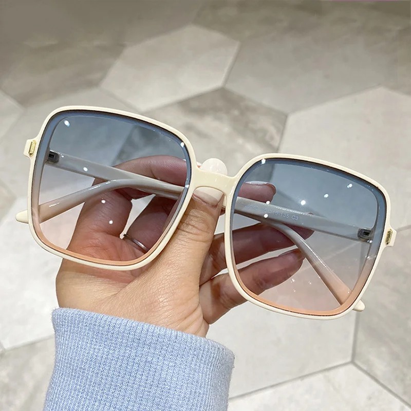 Women'S Fashion Reading Glasses - Kacamata Hitam Vintage Oversized Persegi Wanita