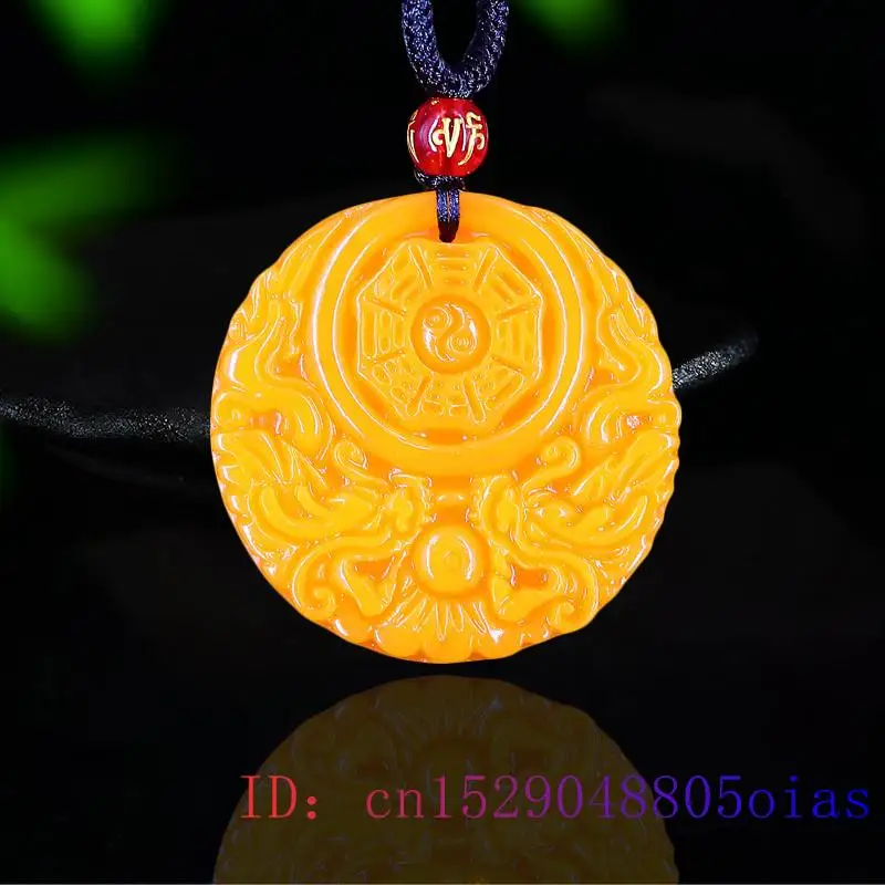 Women'S Fashion Jewellery - Hadiah Liontin Naga Giok Kuning Kalung