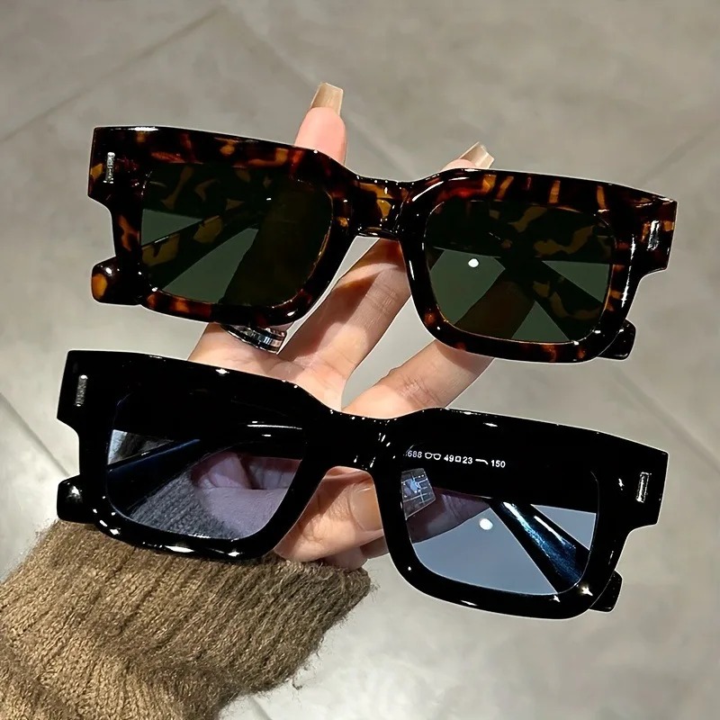 Women'S Fashion Reading Glasses - Kacamata Hitam Persegi Panjang Mewah Wanita