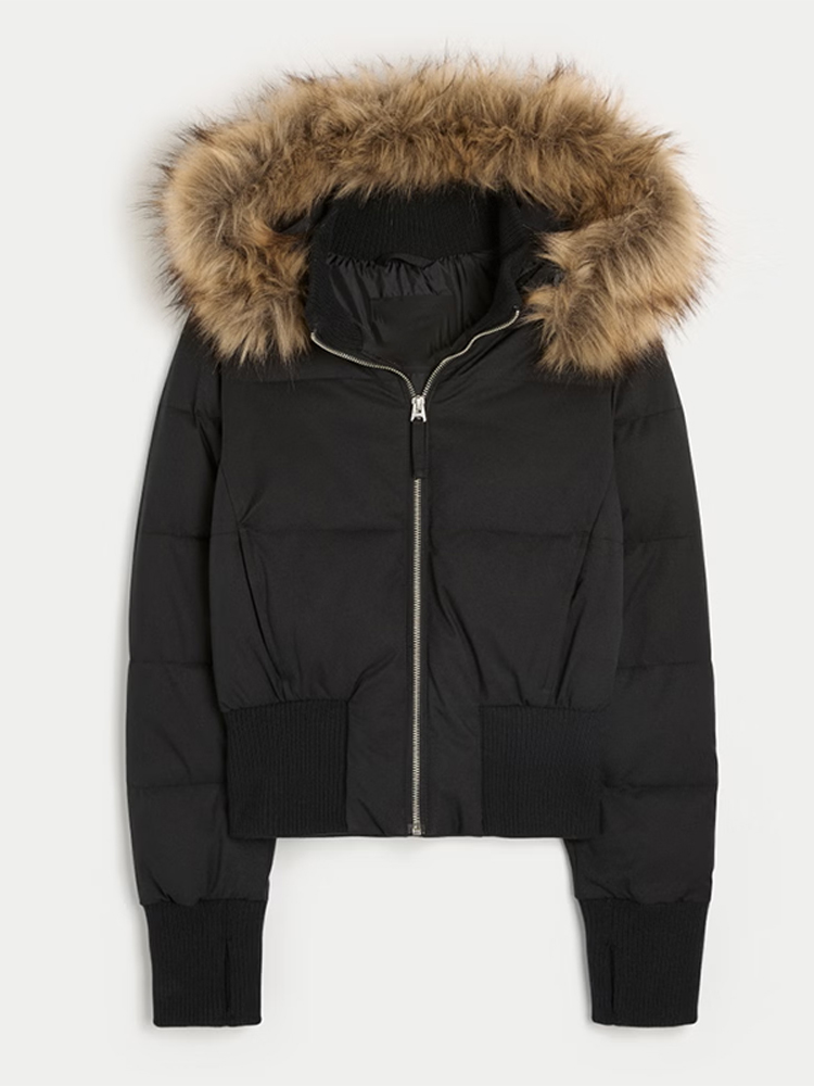 Women'S Fashion Quilted Jacket - Jaket Crop Musim Dingin 2026 Model