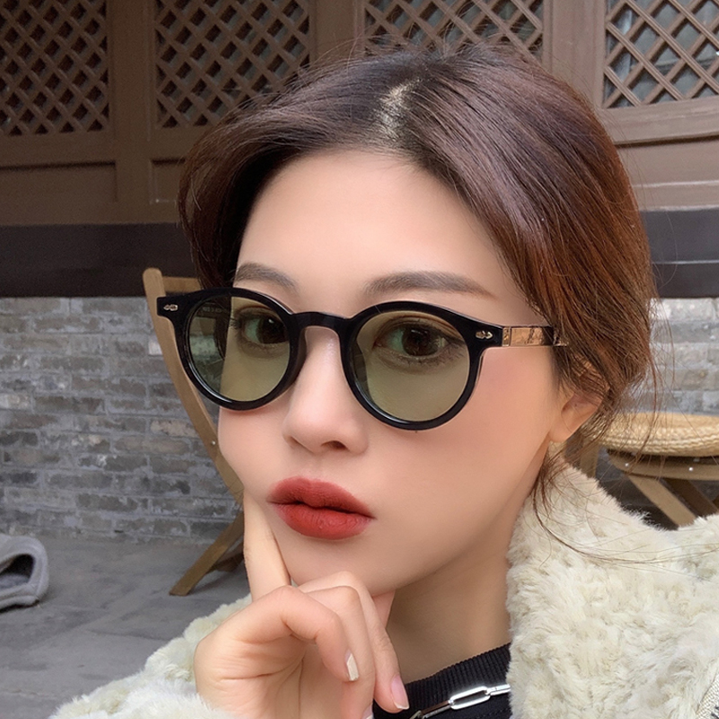 Women'S Fashion Reading Glasses - Kacamata Hitam Bulat Kecil Baru untuk