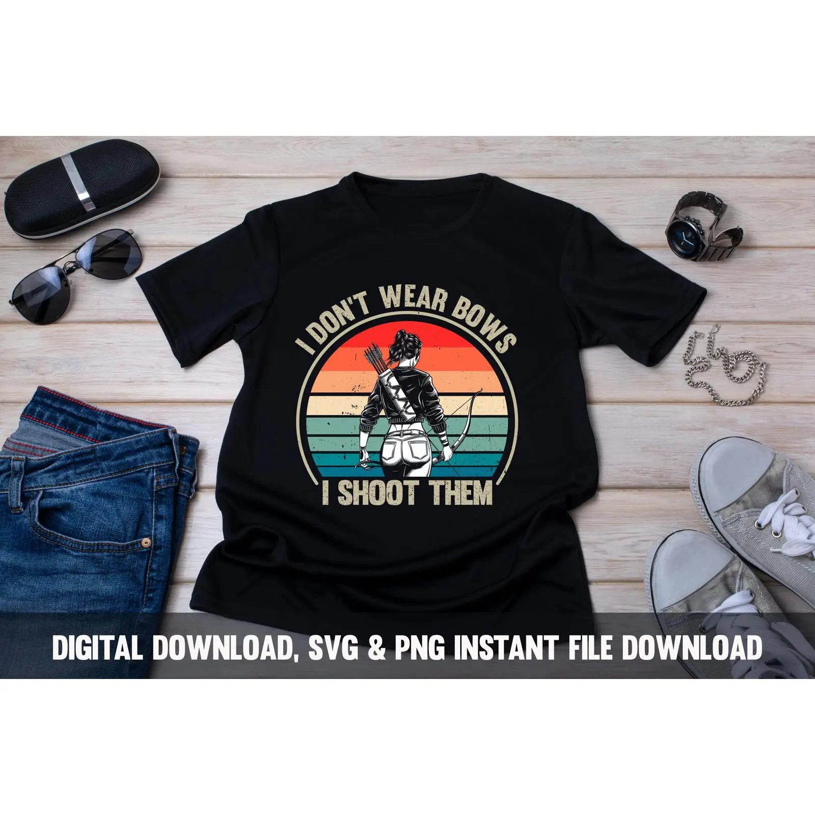 Women Fashion Png - Wanita Pemanah SVG PNG Desain Gadis