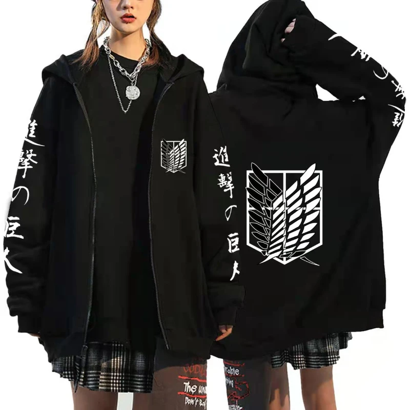 Women'S Fashion Zip Up Hoodies - Hoodie Zipper Anime, Jaket Olahraga, Pakaian