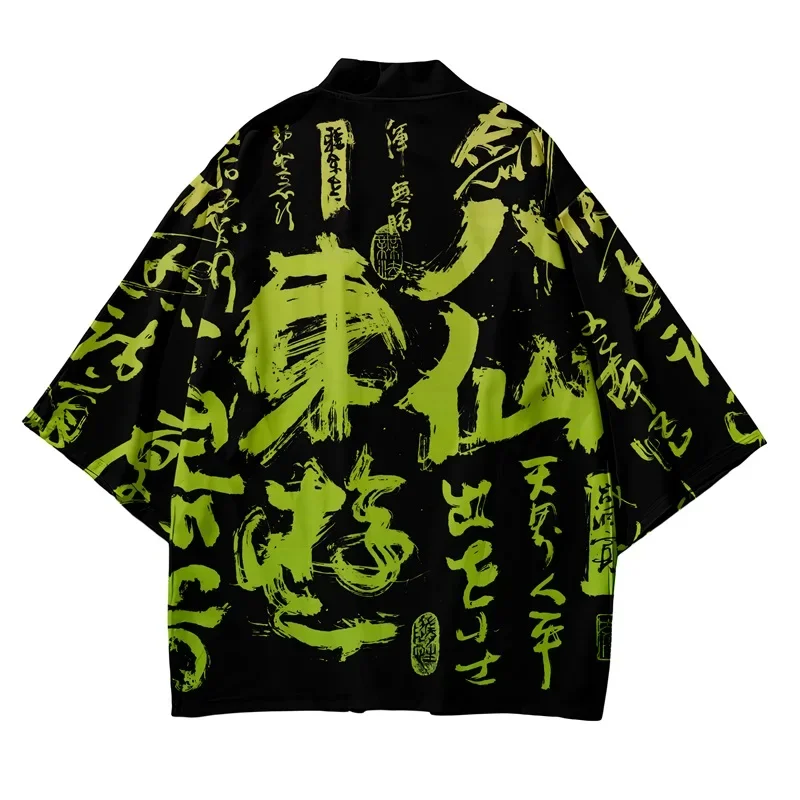 Kimono Cardigan Women - Kimono Samurai Tradisional Jepang 3D Musim