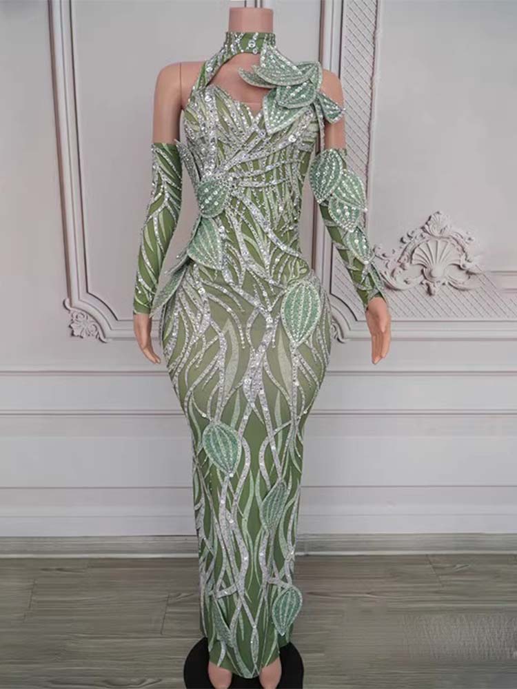 Women'S Fashion Dresses Images - Gaun elastis gantung leher seksi stiker