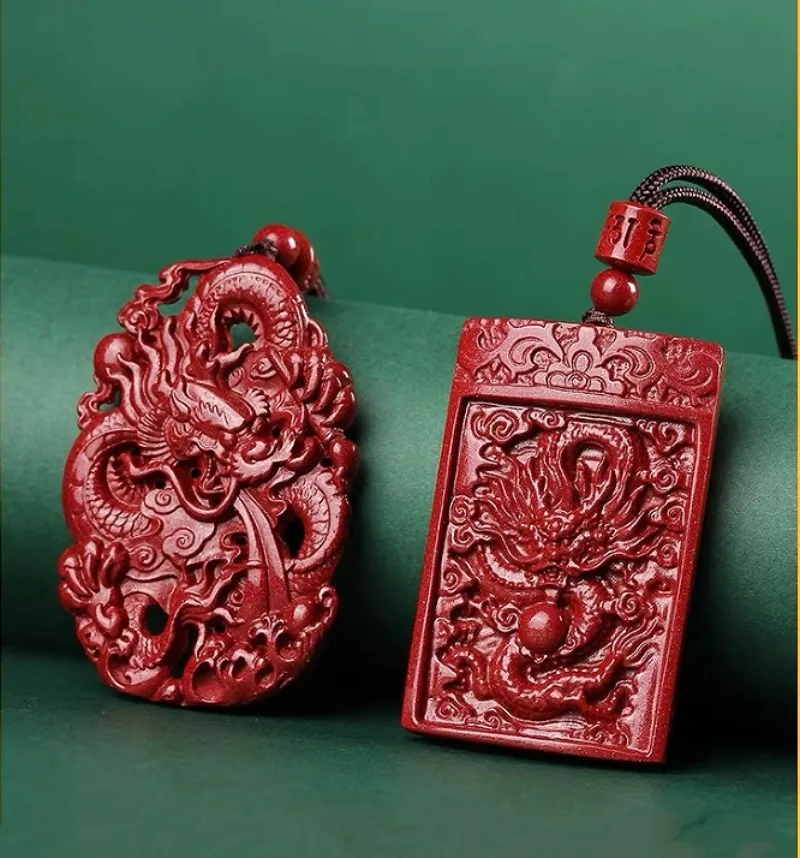 Women'S Fashion Jewellery - Kalung liontin naga ukir dua sisi