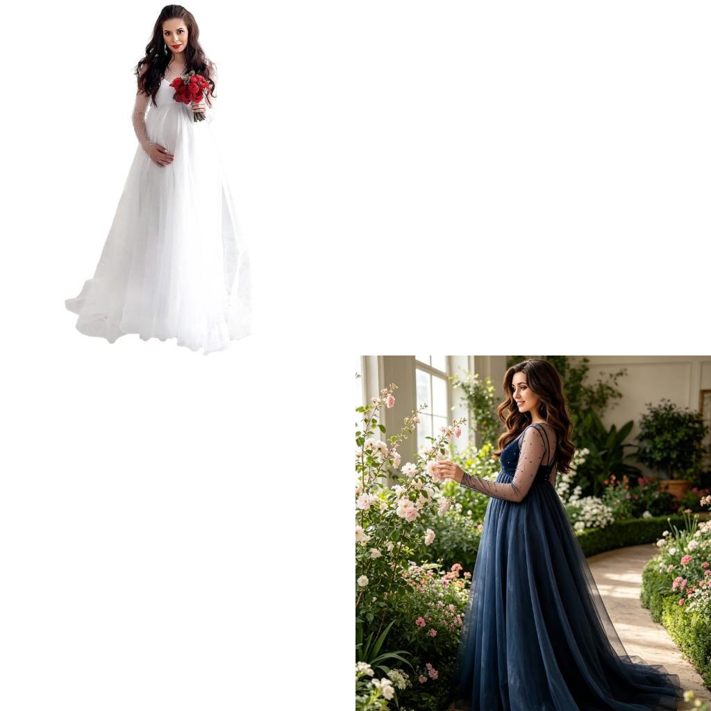 Women Fashion Photoshoot - Gaun Hamil Bergaya XXFE Dengan Sisipan