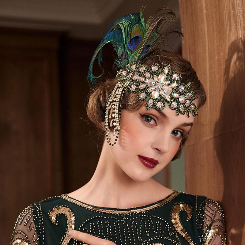 Women'S Fashion Roaring 20S - Bando Flapper antik 1920s, ikat kepala