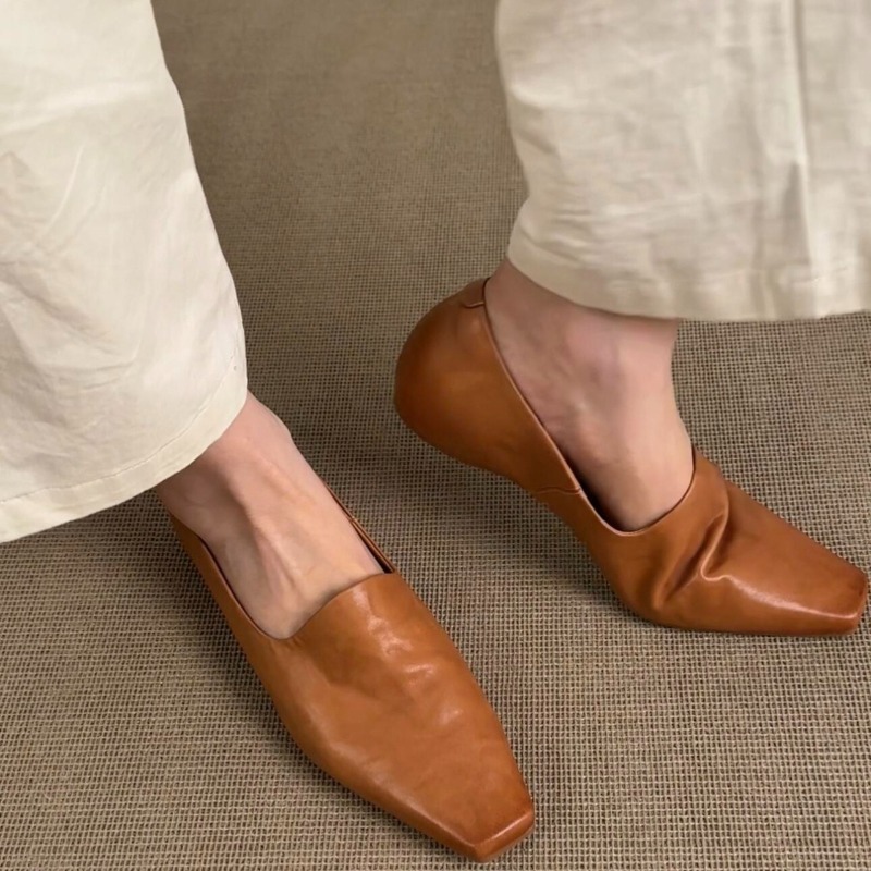 Women'S Fashion Loafers - Sepatu Loafer Retro Wanita Model Slip-on