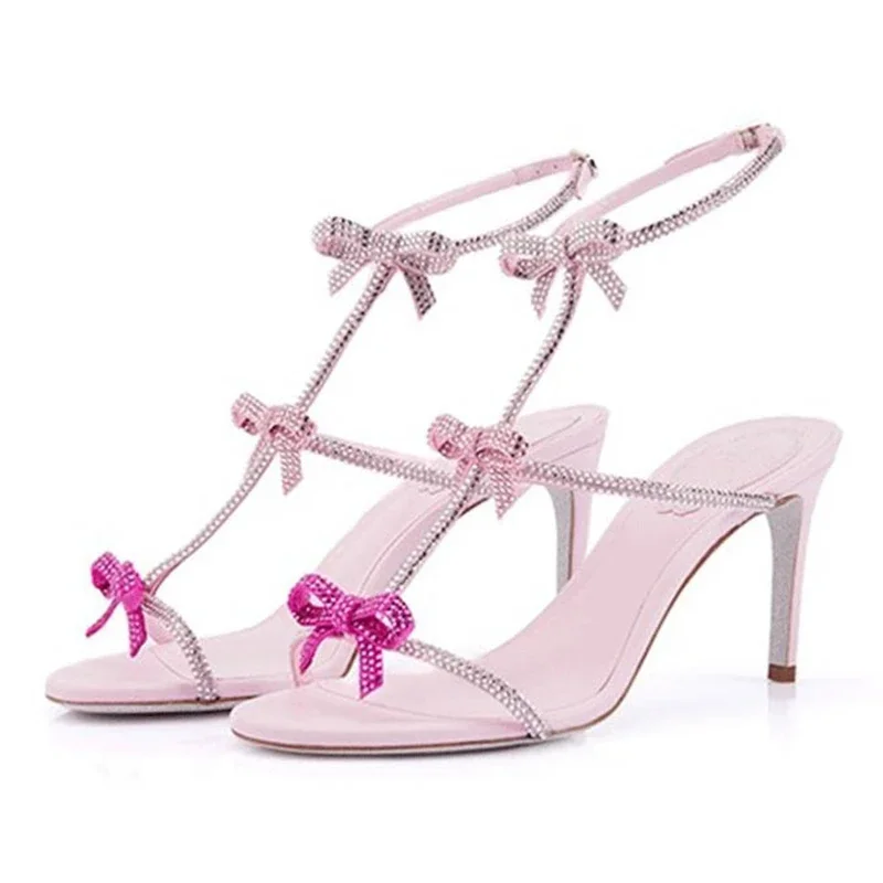 Women'S Fashion Underwear - Aneikeh Sandal Hak Tinggi Dekorasi Berlian