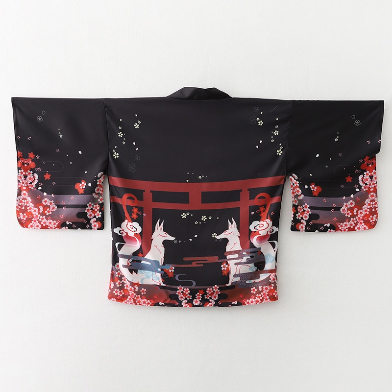 Fashion Fox Print Summer Beach - Kimono Cardigan Women ulasan dan harga