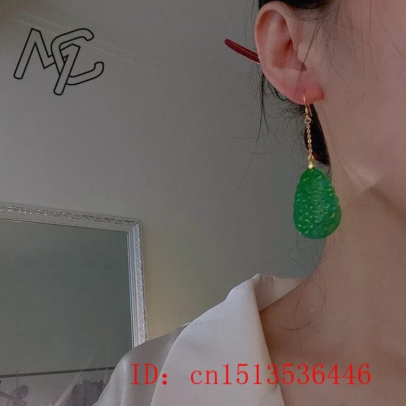 925 Perak Hijau Alami Giok Ber - Women'S Fashion Jewellery ulasan dan harga