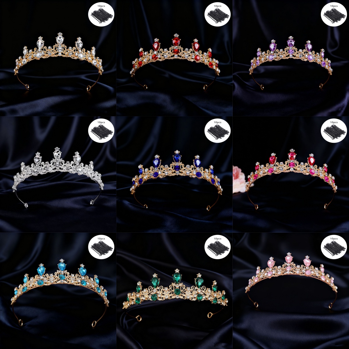 Tiara Pengantin Mahkota Ratu B - Women'S Fashion Headbands ulasan dan harga