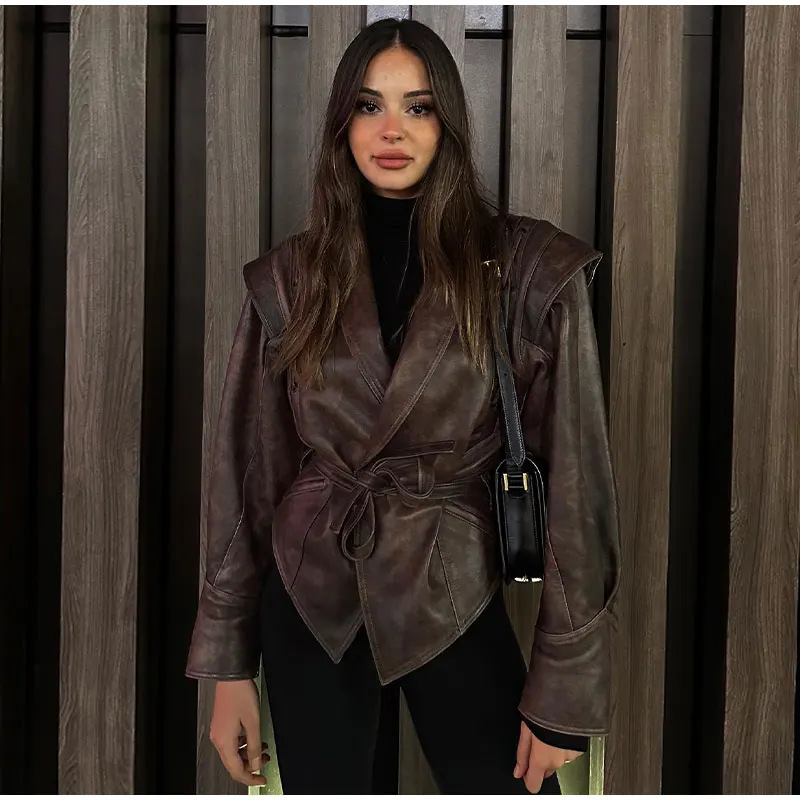 Jaket Kulit Wanita Gaya Street - Women'S Fashion Quilted Jacket ulasan dan harga
