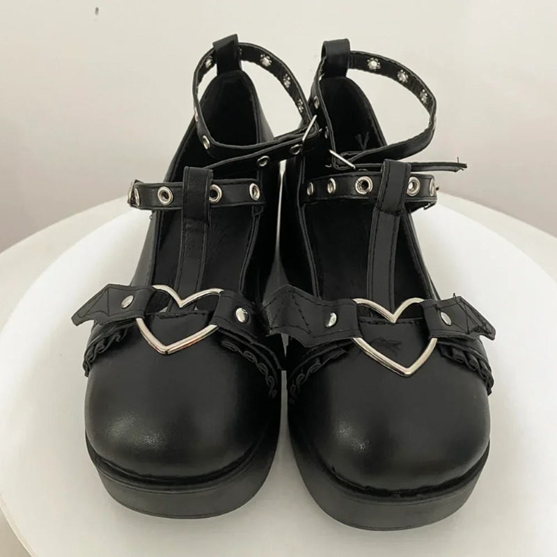 Sepatu Mary Janes Wedges Gespe - Women'S Fashion Loafers ulasan dan harga