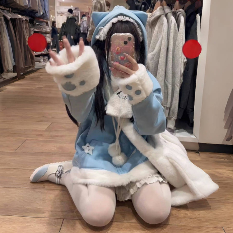 Hoodie Wanita Bergaya Anime Je - Women'S Fashion Zip Up Hoodies ulasan dan harga