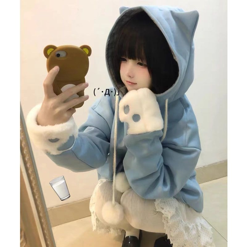 Hoodie Wanita Bergaya Anime Je - Women'S Fashion Zip Up Hoodies ulasan dan harga