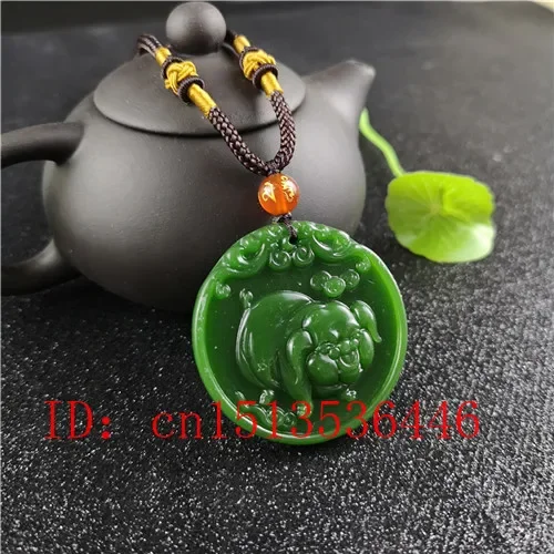 Kalung Liontin Giok Ukiran Bab - Women'S Fashion Jewellery ulasan dan harga