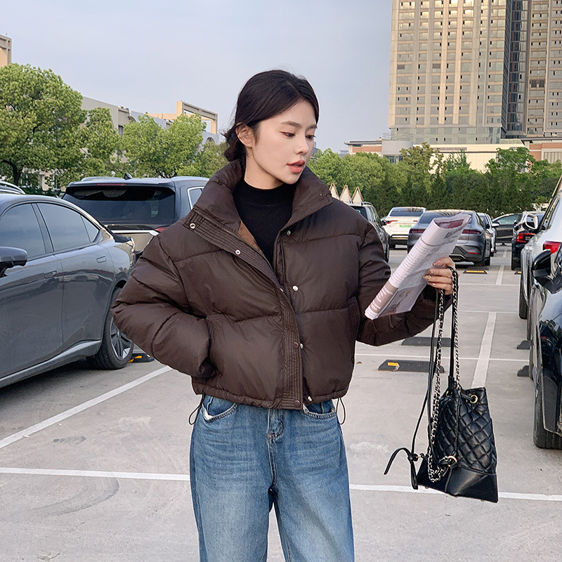 Jaket parka crop katun wanita, - Women'S Fashion Quilted Jacket ulasan dan harga
