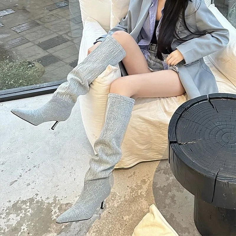 Sepatu Bot Wanita Model Tinggi - Women Fashion Jeans ulasan dan harga