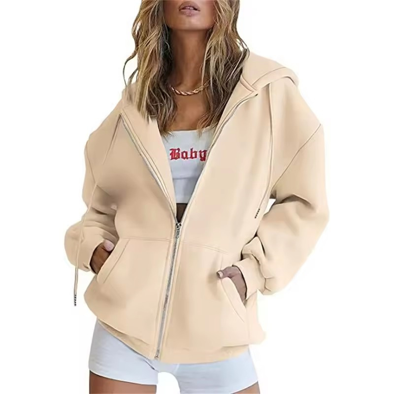 Kardigan Sweater Wanita Berker - Women'S Fashion Zip Up Hoodies ulasan dan harga