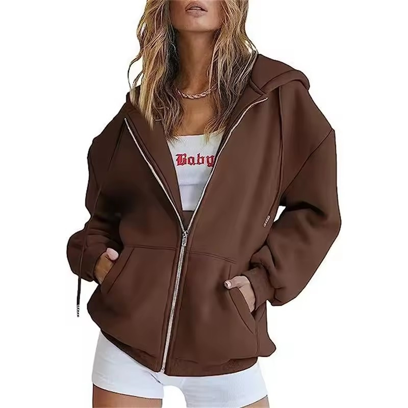 Kardigan Sweater Wanita Berker - Women'S Fashion Zip Up Hoodies ulasan dan harga