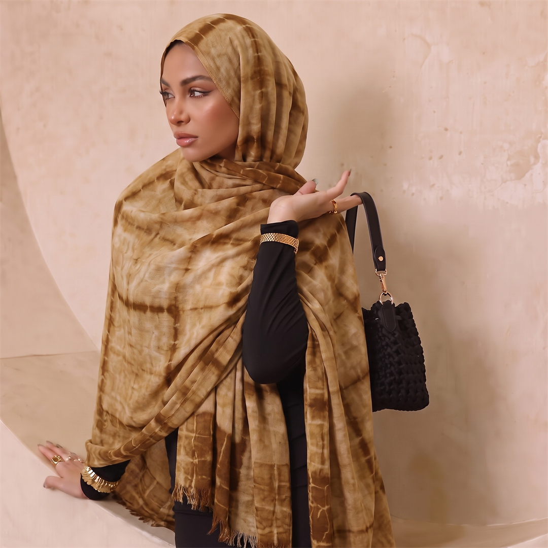 Hijab Rayon Tie Dye dengan Rum - Women'S Fashion Headbands ulasan dan harga
