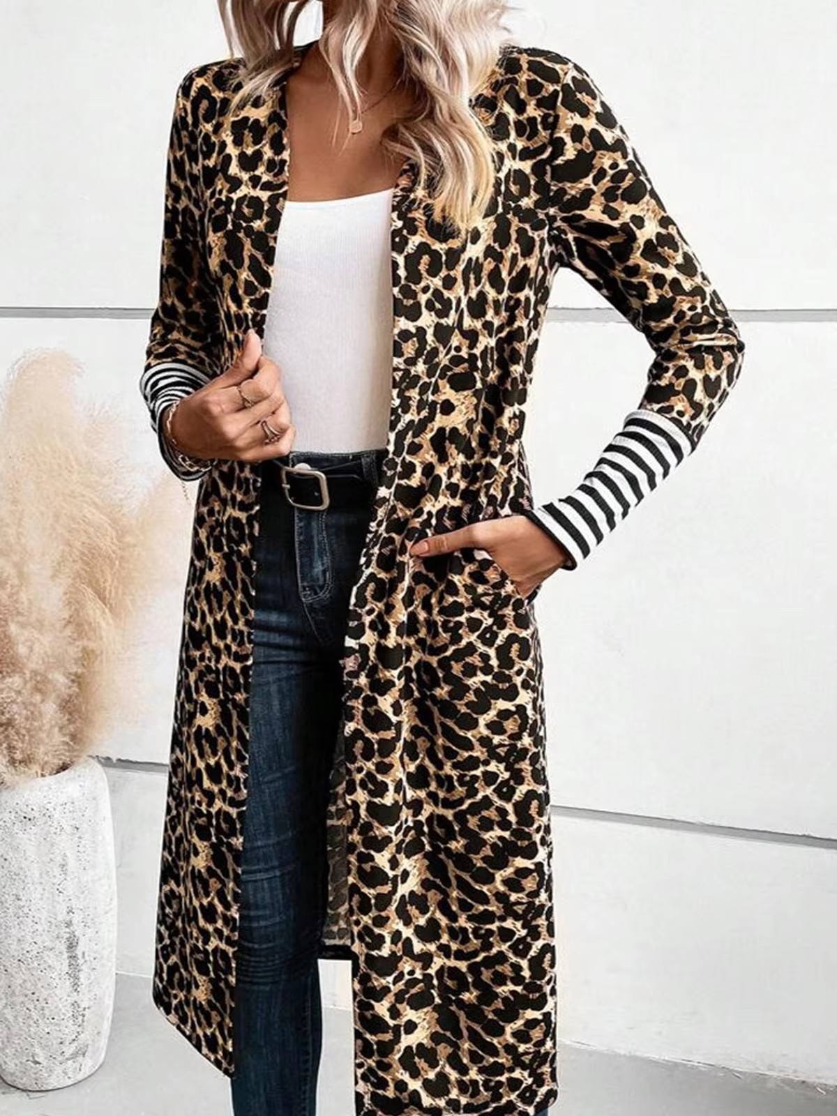 Kardigan Panjang Motif Macan T - Kimono Cardigan Women ulasan dan harga