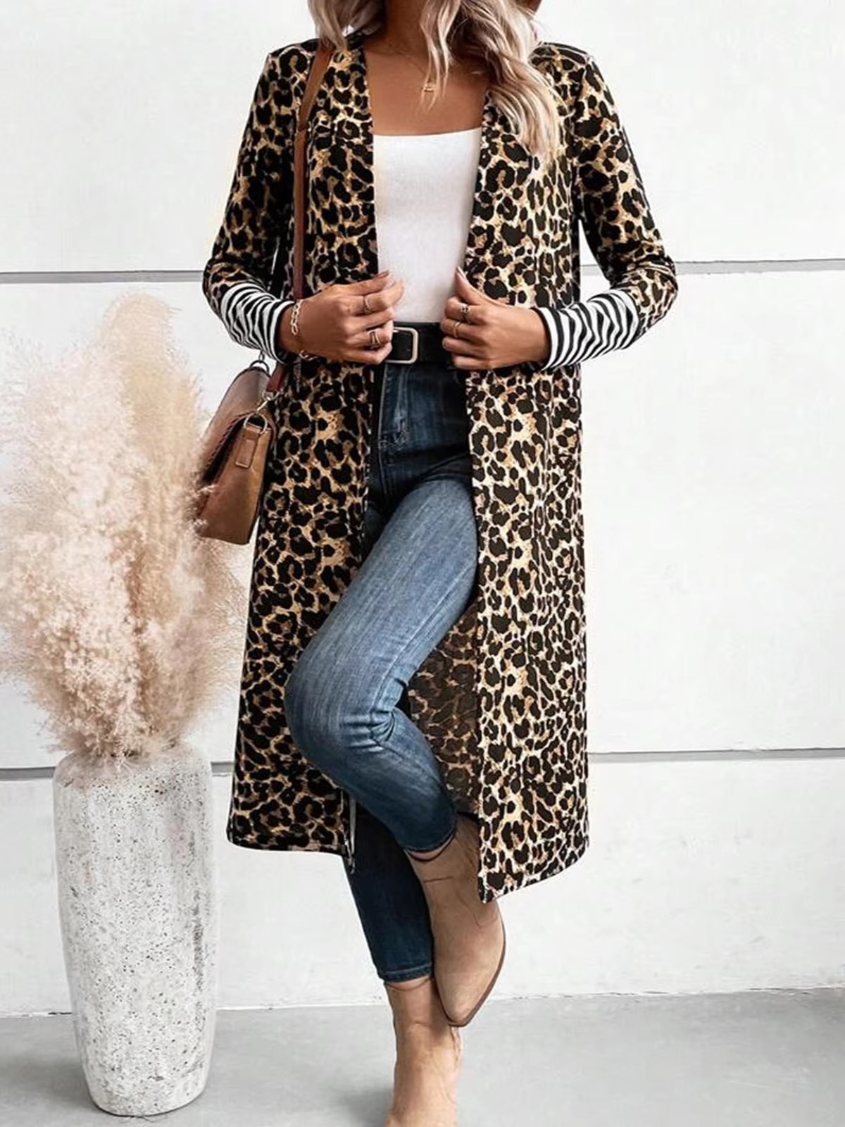 Kardigan Panjang Motif Macan T - Kimono Cardigan Women ulasan dan harga
