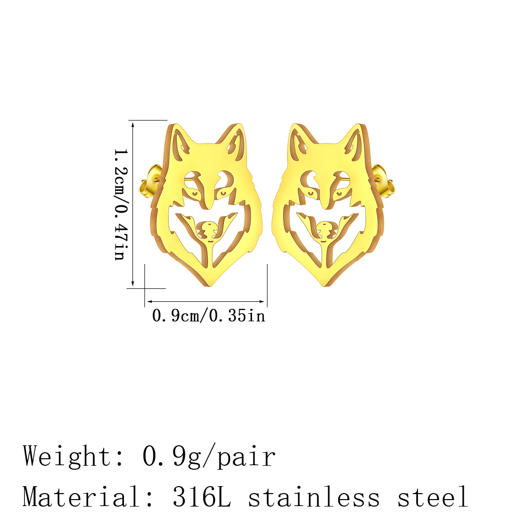 Chandler serigala anting-antin - Women Fashion Png ulasan dan harga