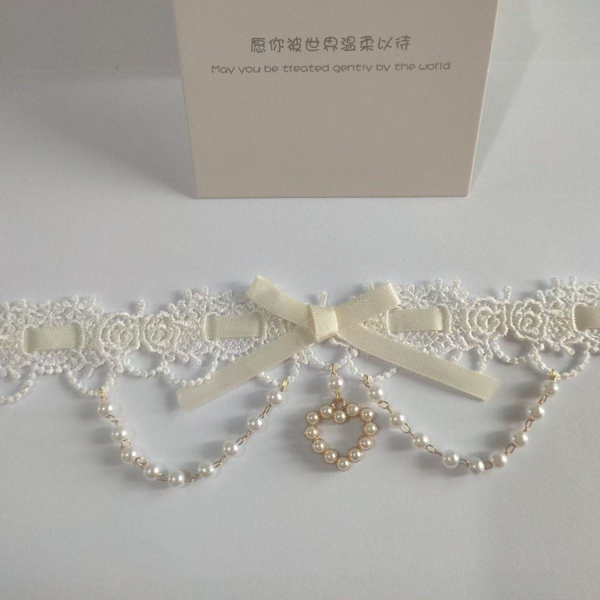 Kalung Renda Mutiara Lolita Ma - Women Fashion Photoshoot ulasan dan harga