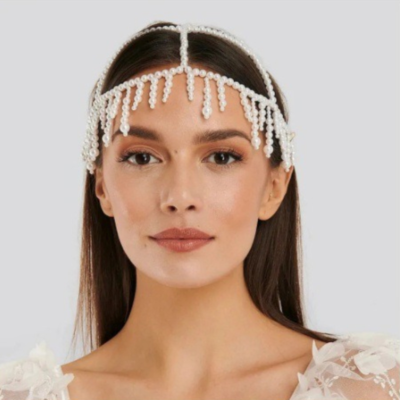 Aksesoris Rambut Rumbai Mutiar - Women'S Fashion Roaring 20S ulasan dan harga