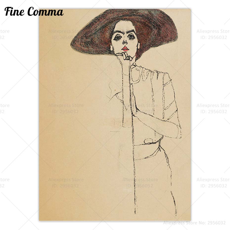 Potret Wanita EG Schiele Mode  - Women Fashion Pose ulasan dan harga
