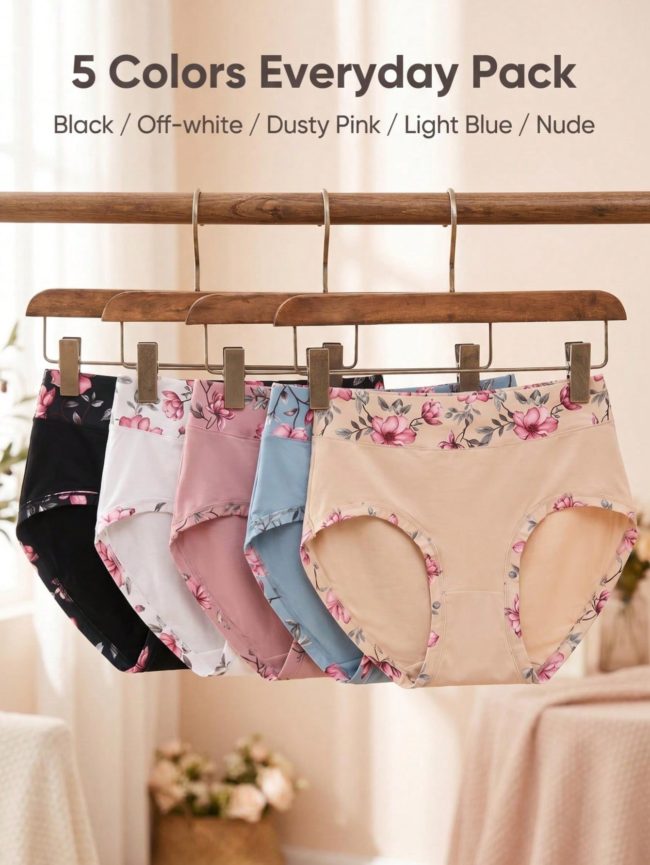 5PCS Celana Dalam Wanita Ukura - Women'S Fashion Underwear ulasan dan harga