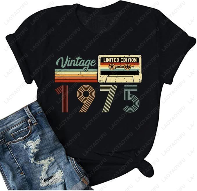 Kaus Vintage 1975 untuk Wanita - Women'S Fashion Of The 70S ulasan dan harga