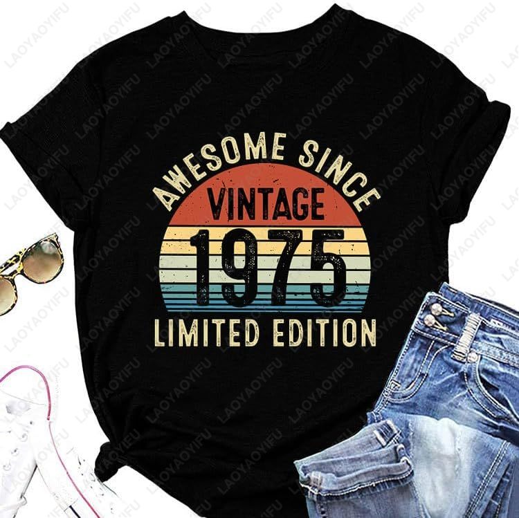 Kaus Vintage 1975 untuk Wanita - Women'S Fashion Of The 70S ulasan dan harga
