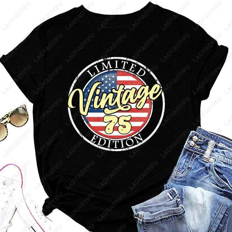 Kaus Vintage 1975 untuk Wanita - Women'S Fashion Of The 70S ulasan dan harga
