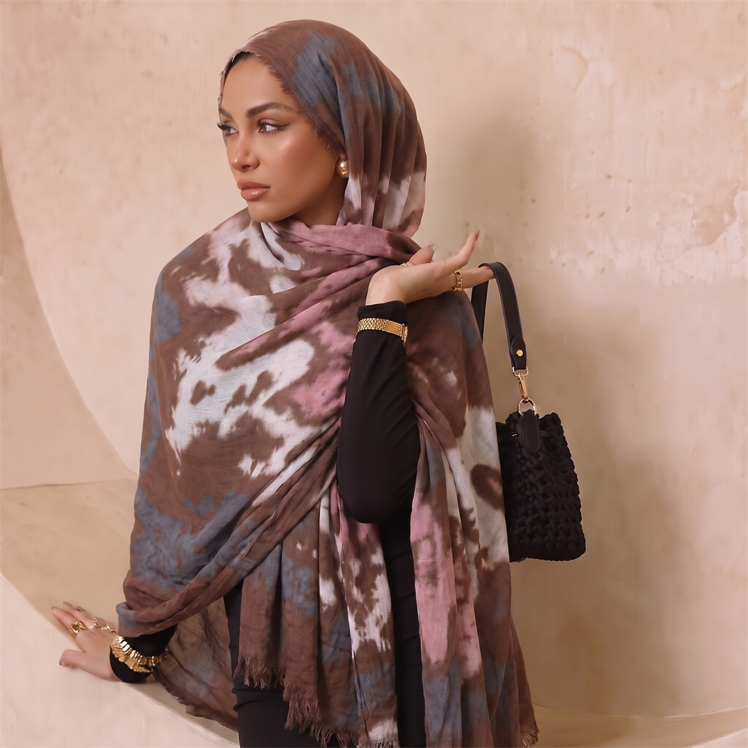 Hijab rayon motif tie dye boho - Women'S Fashion Headbands ulasan dan harga