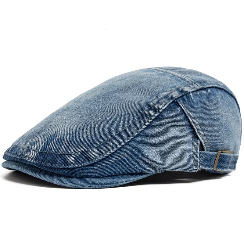 Topi Baret Denim Katun yang Da - Women Fashion Nz ulasan dan harga