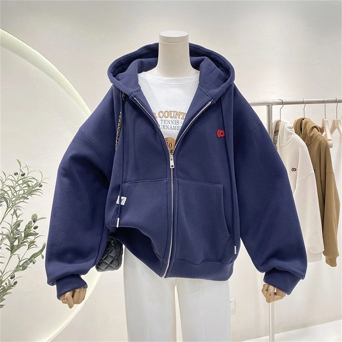 Hoodie Sweatshirt Wanita Musim - Women'S Fashion Zip Up Hoodies ulasan dan harga