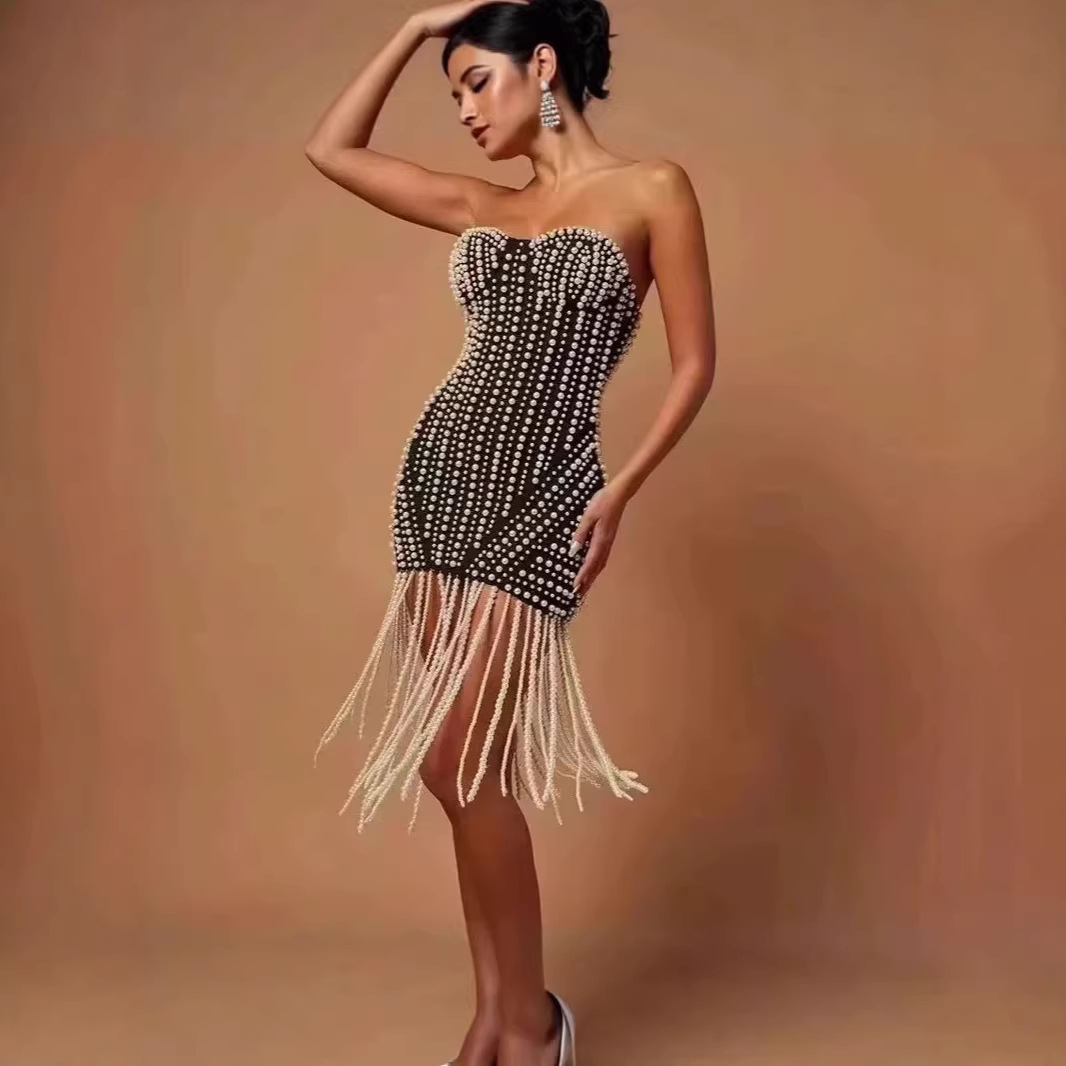 Gaun Pendek Seksi Tanpa Tali M - Women'S Fashion Dresses Images ulasan dan harga